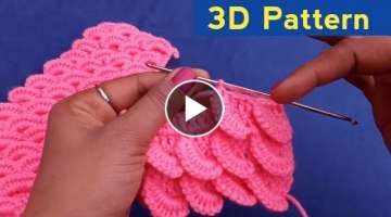 DIY 3D Crochet Pattern Design क्रॉसिया 3 डी पैटर्न डिज�...