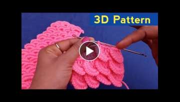DIY 3D Crochet Pattern Design क्रॉसिया 3 डी पैटर्न डिज�...
