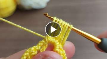 Super Easy Crochet Knitting - Tığ işi örgü modeli