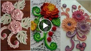Most creative Irish crochet floral designs for homedecore/dress punches styles multi pattern idea...