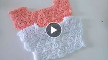Canesu tejido a crochet - paso a paso - cualquier talla