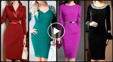 Latest Formal Bodycon Pencil Dresses For Women 2020