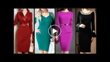 Latest Formal Bodycon Pencil Dresses For Women 2020