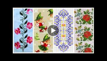 most beautiful cross stitches border line pattern colourful designs