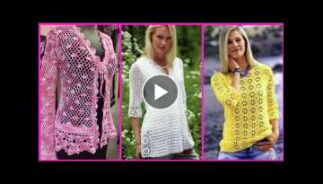 Beautiful Elegant Free Crochet Amazing Pattern Top Blouse Sweater Design,Crochet Poncho