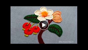 3D Stamp Hand Embroidery Work,Turkish Hand Embroidery Pattern,Satin Stitch Embroidery-119, #Miss_...