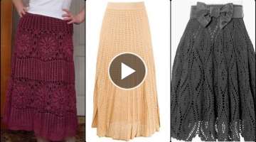 Trending and Designer crochet skirts designs 2021 for girls