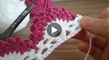 Super Tunisian crochet knitting /çok kolay yazlık yelek battaniye tığ işi örgü modeli how ...