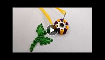 Amazing Hand Embroidery flower design trick | Very Easy & Super Hand Embroidery flower design ide...