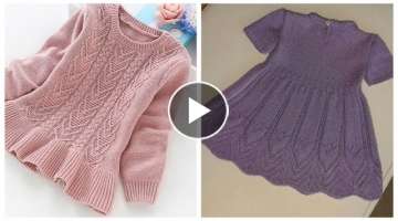 Latest iconic #crochet #baby dress, crochet baby girl #frocks designs