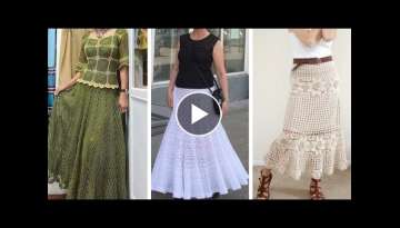 Crochet homecoming skirts dresses design and Ideas||Knitted Patterns for girls