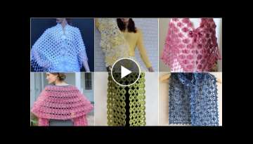 Latest crochet knitting bolero style scarf designs and pattern for girls fashion 2021