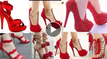 Top Beautiful Red High Heels Shoes For Women | Trendy High Heels Fashion 2022 |