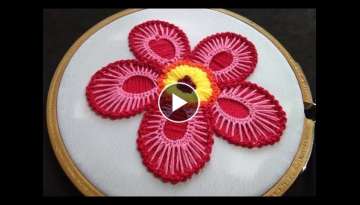 Hand Embroidery - Bead Stitch And Blanket Stitch