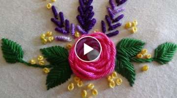 Hand Embroidery: Spider Web Stitch (Roses)
