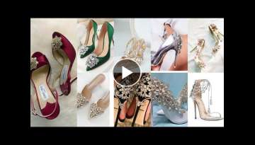 comfortable bridal shoes/ bridal sandals/ beautiful bridal footwear/ bridal high heels/wedding we...