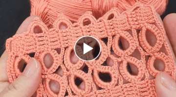 Kolay tığ işi örgü model & Easy crochet knitting pattern