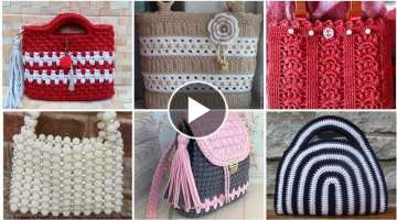 Hand Made Crochet Bags Designs //Classy Crochet Patterns Ideas For Hand Bags