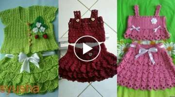 Top Class And Trendy Summer Crochet Baby Girls Skirts & Top Design