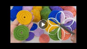 BUNU GÖRMEDEN GEÇME BAYILACAKSIN????KOLAY TIĞ İŞİ ÖRGÜ Crochet Very Easy Knitting Pot Co...