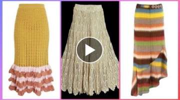 Stunning And Stylish Crochet Pattern HandMade Women Skirt Design Ideas