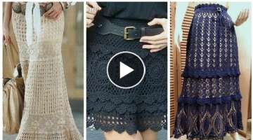 Crochet long & short skirts pattern designs latest beautiful collection ll DIY & crafting ideas