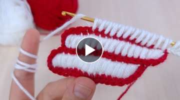 Super Easy Crochet Knitting????Muhteşem Tığ İşi Örgü Çook Kolay Battaniye Yelek Örgü Mo...