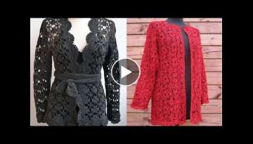 beautiful and stylish women crochet jacket and blazer designs and patron ideas
