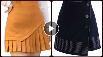 Ethereal gorgeous office working Women's high waisted H-line midi Flared skirt latest designs