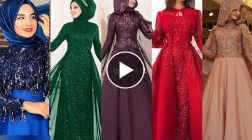 New Beautiful Muslim Wedding Ball Gown /Hijab Fashion/Muslim Wedding Wear/Muslim Bridal Dress