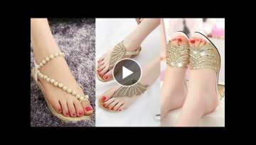Designer Latest Glitter & Rhinestone Embellished Formal Beaded Sandals & Shoes Designs