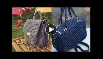 Very Attractive and Top Demanding Crochet Purse Bags handbags Designing ideas 2021-22 patterns