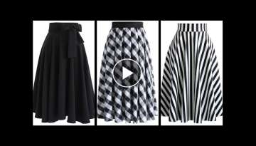 Most beautiful trending midi skirts designs ideas for women 2020-2021//Stylish Skirts for women