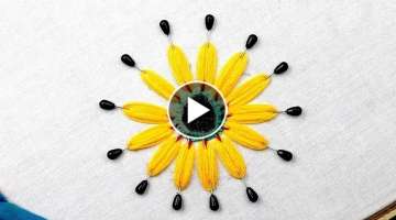 amazing tricks with hijab pin and mirror, hand embroidery design trick, pretty flower making idea...
