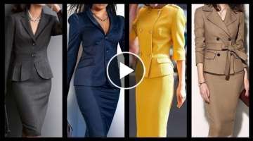 sleek and stylish slim fit Pencil mini skirts collection for office wear business women