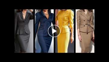 sleek and stylish slim fit Pencil mini skirts collection for office wear business women