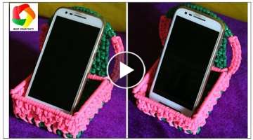 DIY Mobile Stand | How to make Macrame Smartphone Stand | Cellphone Holder New Design