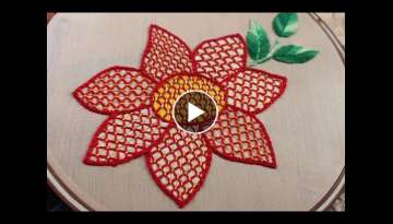 Hand Embroidery Designs | Lattice work | Stitch and Flower-161