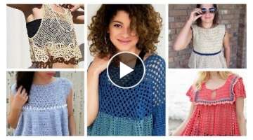 Crochet bird tops for women, latest unique crochet bird style blouse