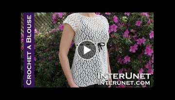 Crochet a raglan sleeve blouse - women’s dress shirt crochet pattern