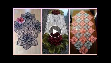 Very Beautiful Stylish Tarkashi Crochet Table Clothes Patterns,Qureshiya table Runner's Design