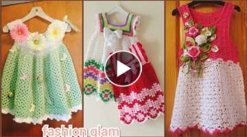 beautiful crochet baby frocks design/crochet dresses patterns