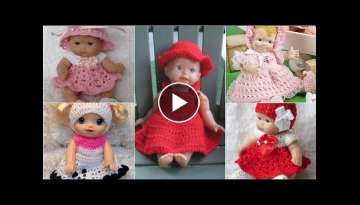 Luxurious and elegant crochet dolls dresses pattern and designs with new features