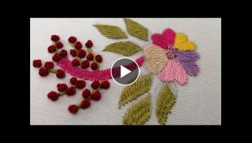 (9) Hand embroidery with kashmiri stitch