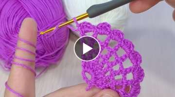 Super Easy Crochet Knitting Pattern ????Muhteşem Kolay Tığ İşi Örgü Modeli Tejidos a croch...