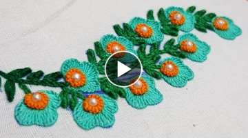 Hand Embroidery:Brazilian Embroidery Neckline Hand embroidery for Dresses