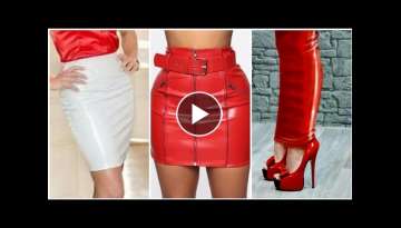 Mind blowing women latex skirts design