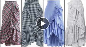 50+ Latest fashionable Elegant Ruffle skirt design ideas for women 2020 - Fabulous Ruffle skirt i...