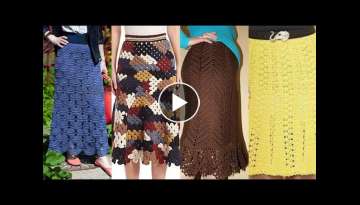 Affordable and beautiful fancy hand made crochet warm skirts designs ideas