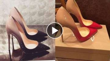 wow !most beautiful high heels shoes for girls new designing ideas party wear high heels shoes...